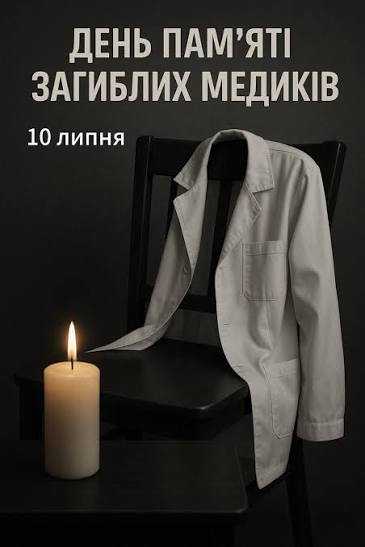 10 липня – День вшанування загиблих медичних працівників