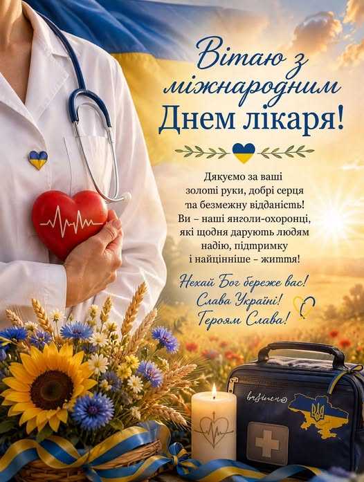 З Міжнародним днем лікаря!